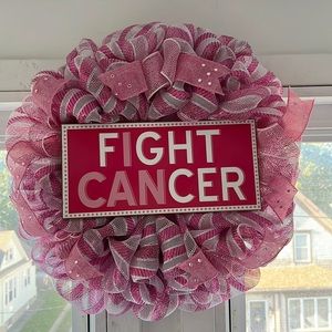 I can fight cancer wreath